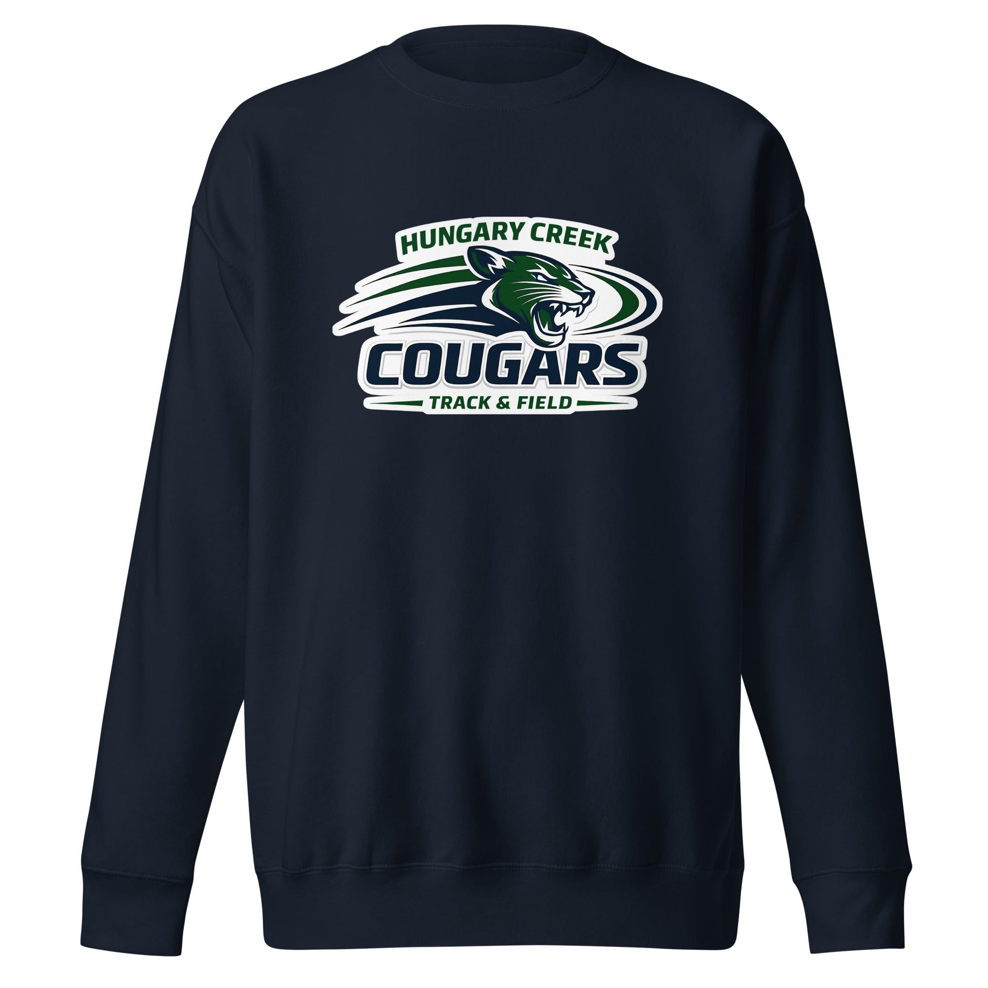 Performance | Crewneck | Hungary Creek Cougar | Modern Icon Logo