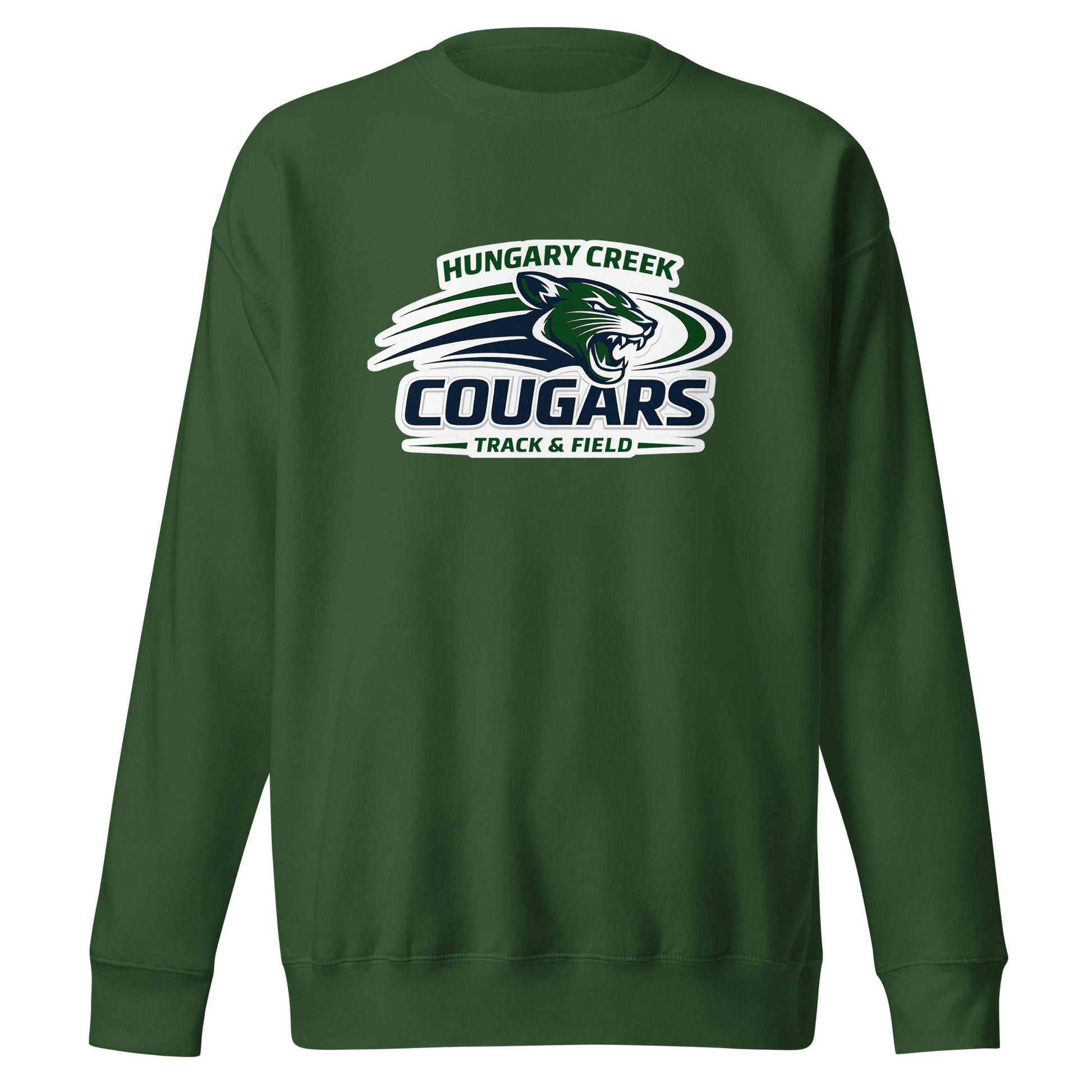 Performance | Crewneck | Hungary Creek Cougar | Modern Icon Logo
