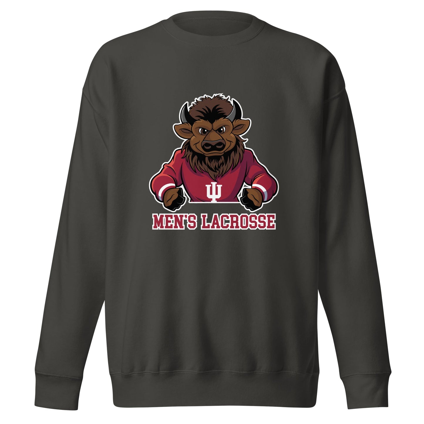 Performance | Crewneck | Indiana University Lacrosse | Mascot Logo