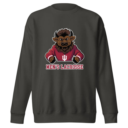 Performance | Crewneck | Indiana University Lacrosse | Mascot Logo