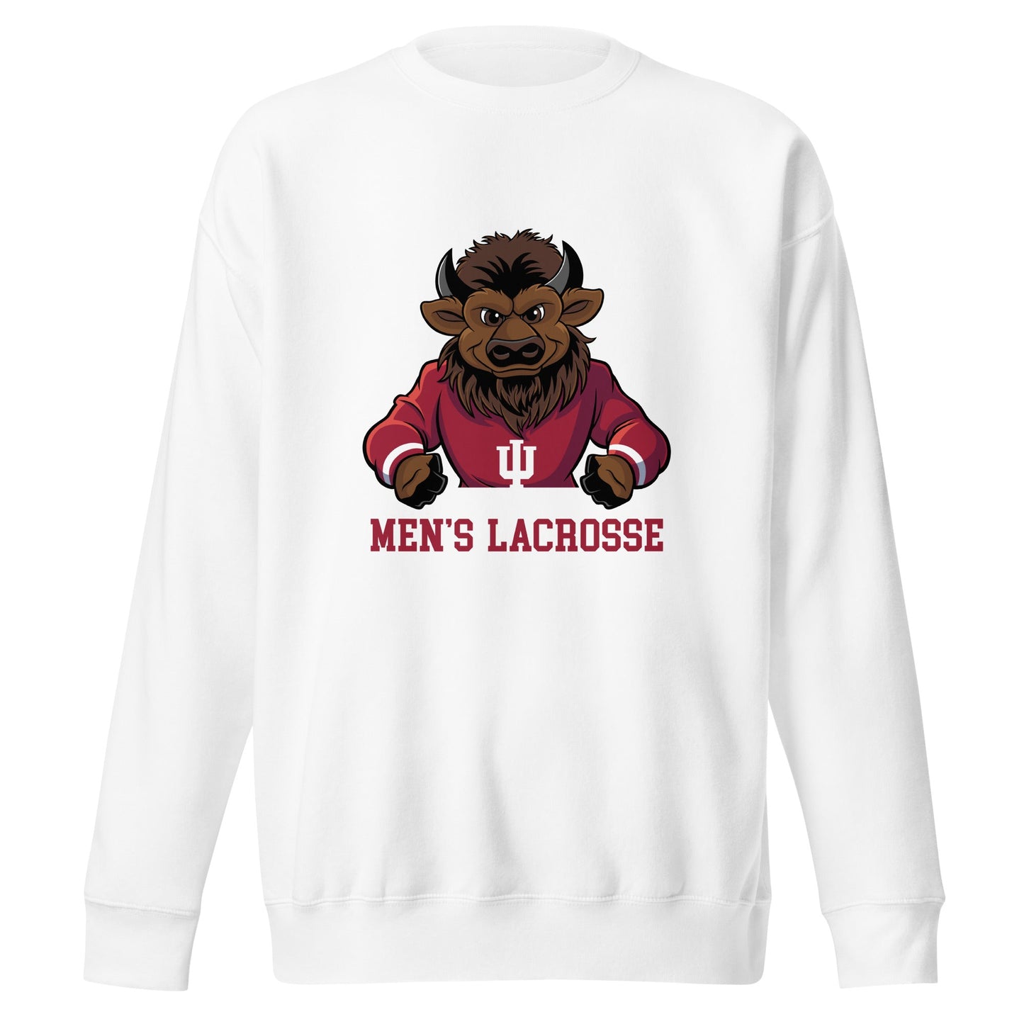 Performance | Crewneck | Indiana University Lacrosse | Mascot Logo