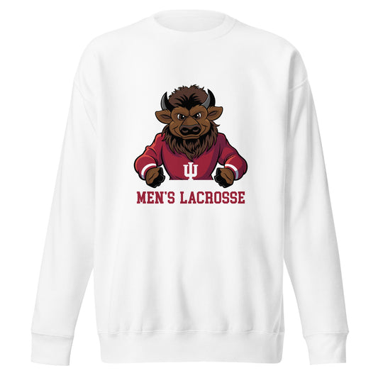 Performance | Crewneck | Indiana University Lacrosse | Mascot Logo