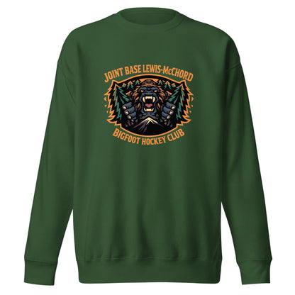 Performance | Crewneck | JBLM Bigfoot Hockey Team | Mascot Logo