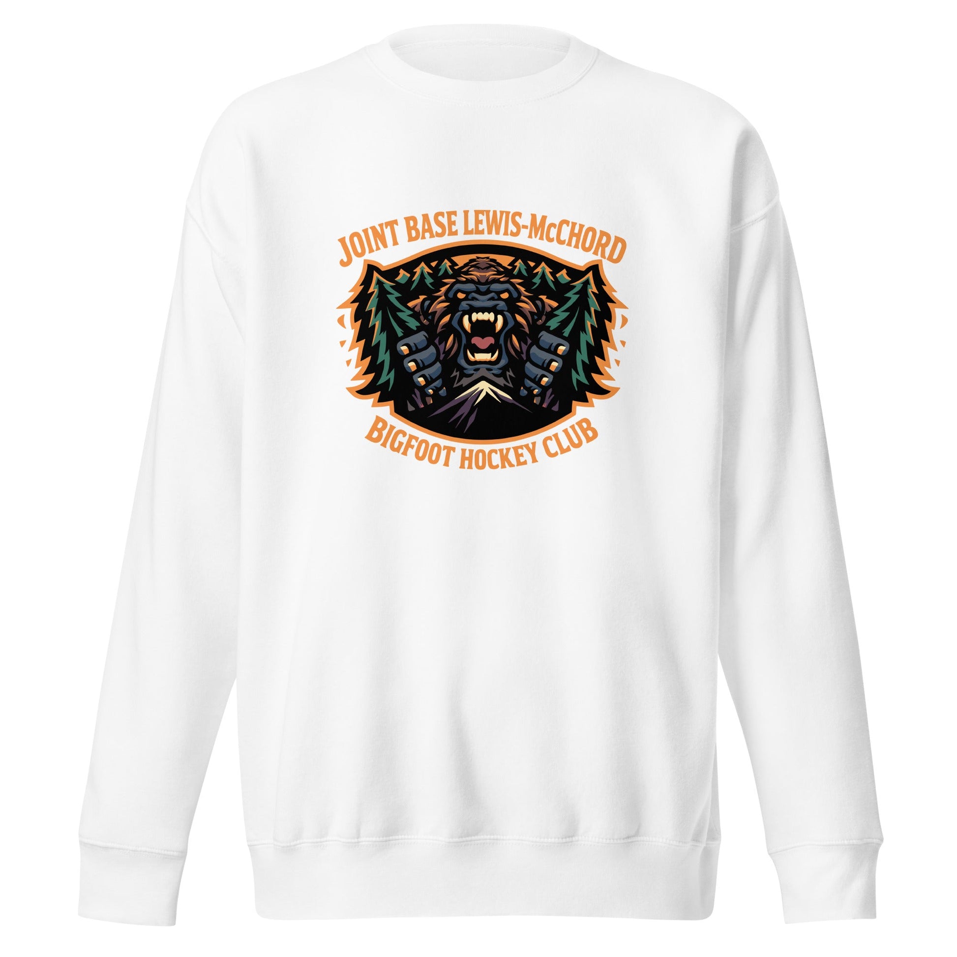 Performance | Crewneck | JBLM Bigfoot Hockey Team | Mascot Logo