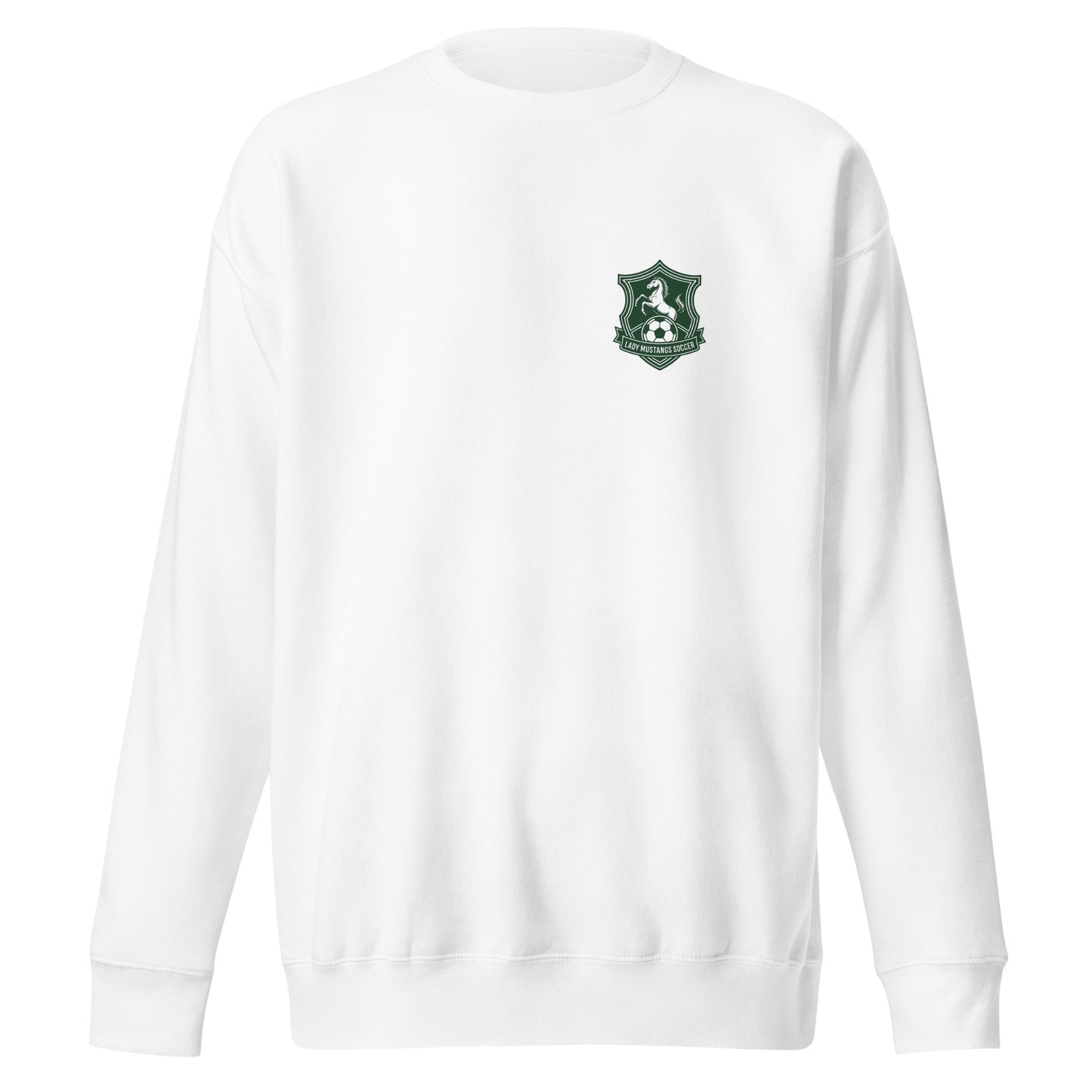 Performance | Crewneck | JFK Memorial Lady Mustang Soccer | Pocket Logo
