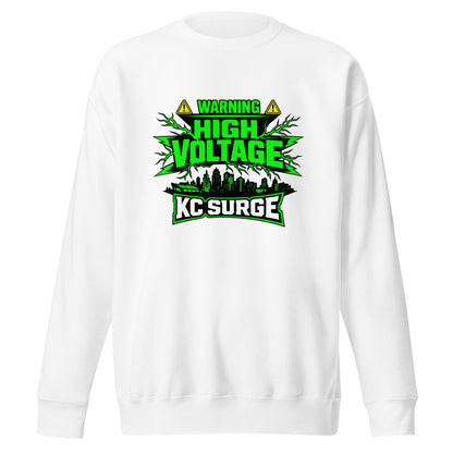 Performance | Crewneck | Kansas City Surge | High Voltage Logo