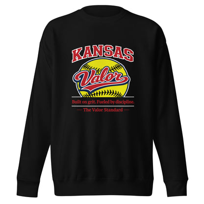Performance | Crewneck | Kansas Valor Fan Gear | The Standard Logo