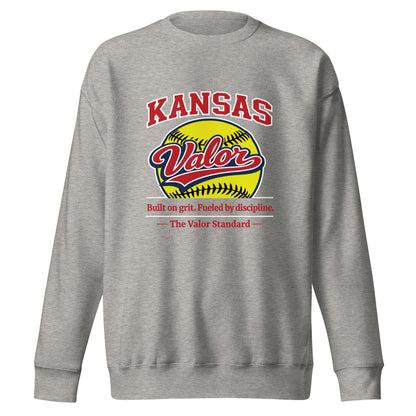 Performance | Crewneck | Kansas Valor Fan Gear | The Standard Logo