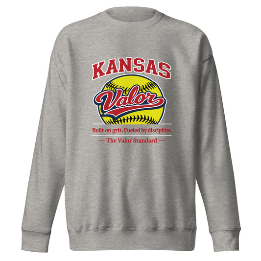 Performance | Crewneck | Kansas Valor Fan Gear | The Standard Logo