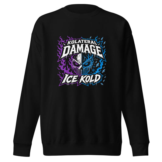 Performance | Crewneck | Kolateral Damage E-Sports | Ice Kold Crest Logo