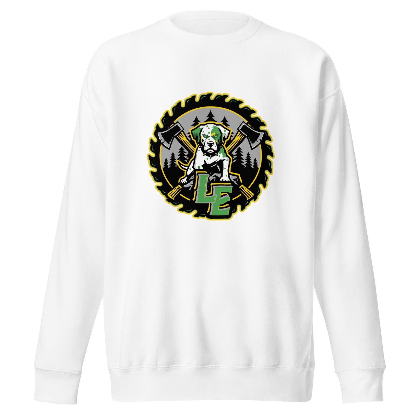 Performance | Crewneck | Lake Erie Power Pines | Saw Logo