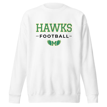 Performance | Crewneck | Lake Minneola Hawks Football | Mark Logo