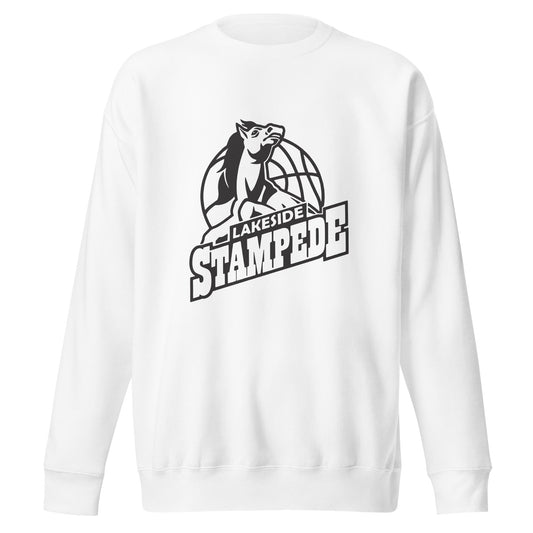 Performance | Crewneck | Lakeside Stampede | Basketball Mascot Logo