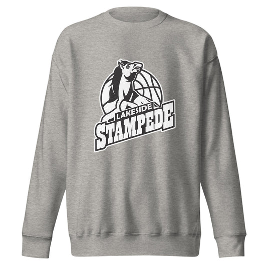 Performance | Crewneck | Lakeside Stampede | Basketball Mascot Logo
