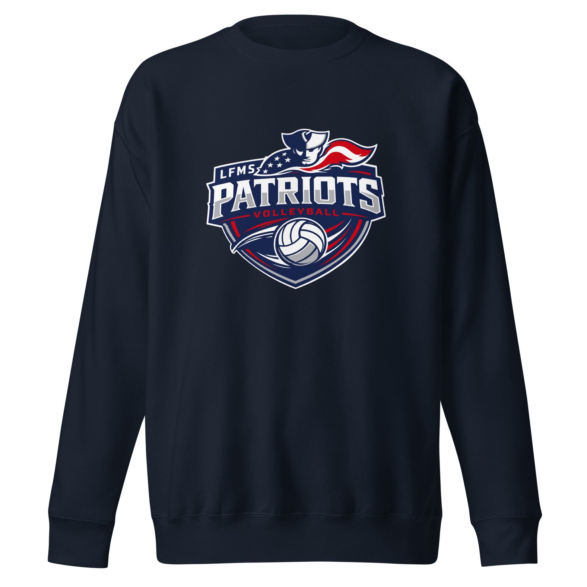 Performance | Crewneck | LFMS Athletics | Patriots Volleyball Logo