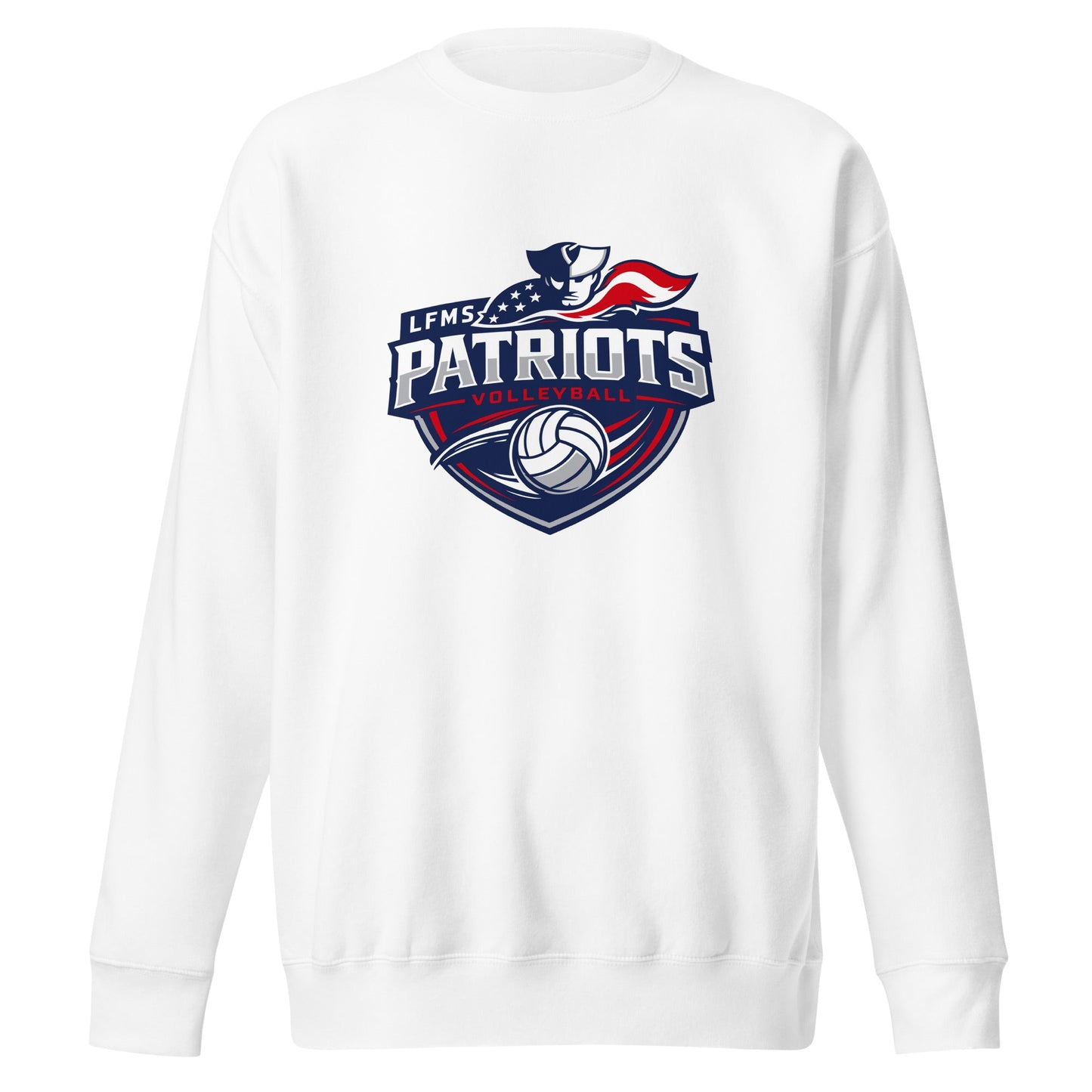 Performance | Crewneck | LFMS Athletics | Patriots Volleyball Logo