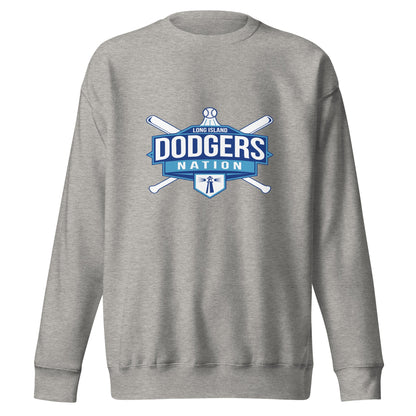Performance | Crewneck | LI Dodgers Nation | Varsity Crest Logo