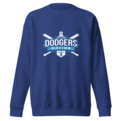 Performance | Crewneck | LI Dodgers Nation | Varsity Crest Logo
