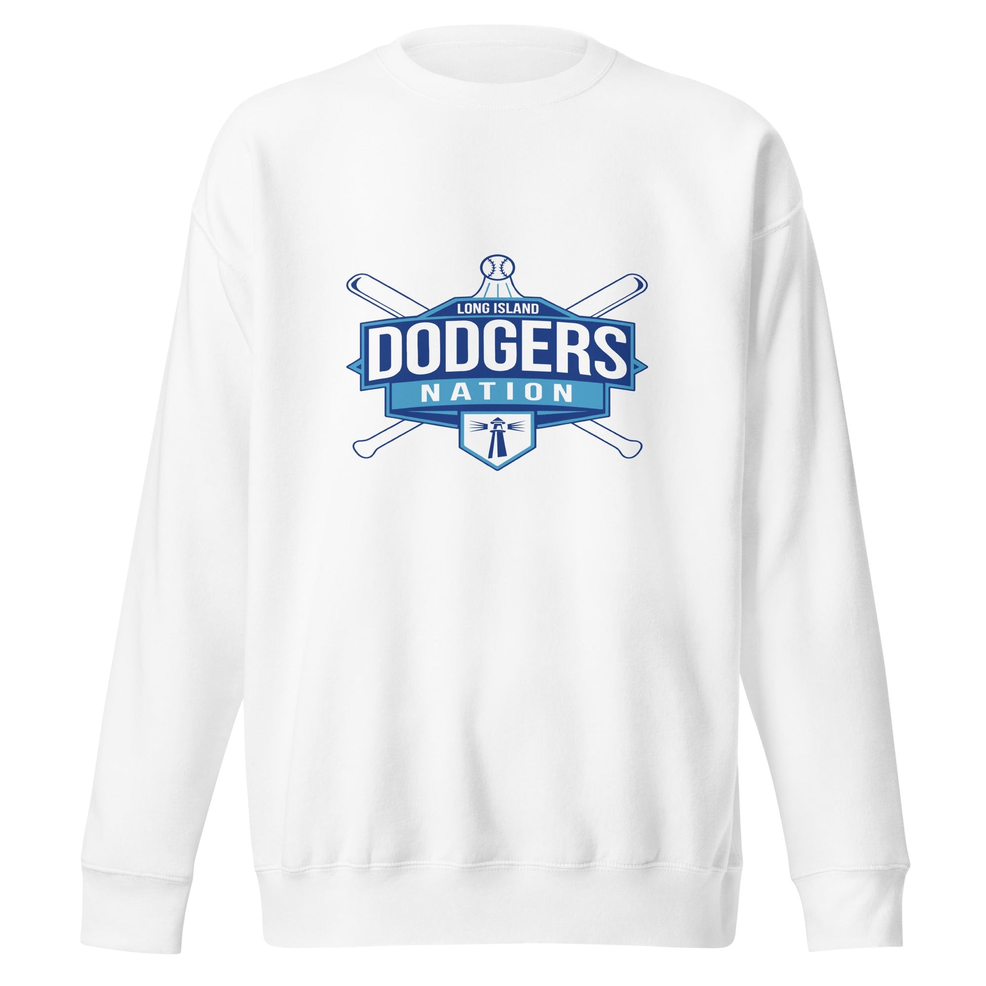 Performance | Crewneck | LI Dodgers Nation | Varsity Crest Logo