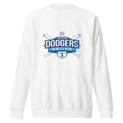 Performance | Crewneck | LI Dodgers Nation | Varsity Crest Logo