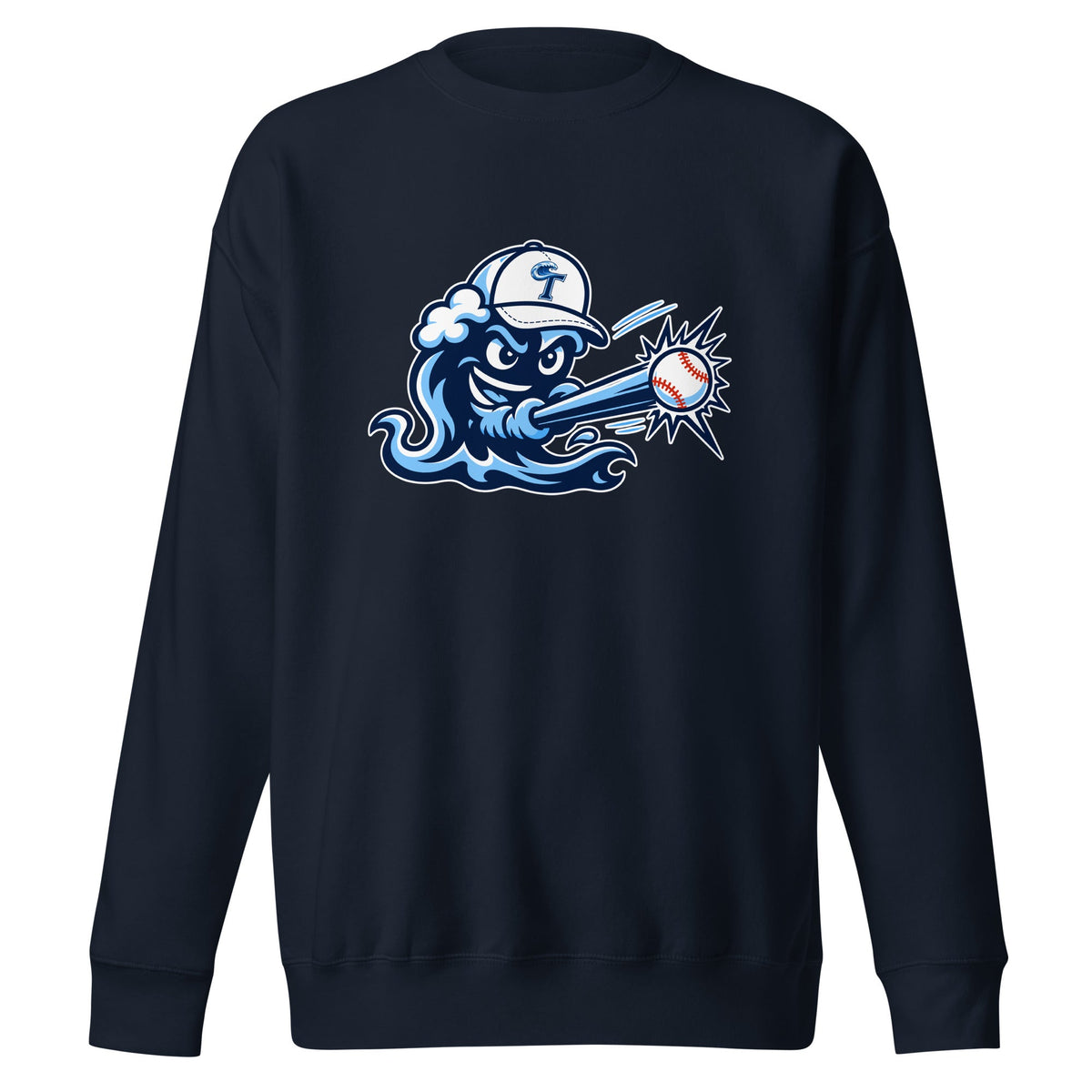 Performance | Crewneck | Long Island Tides Baseball | Mascot Logo