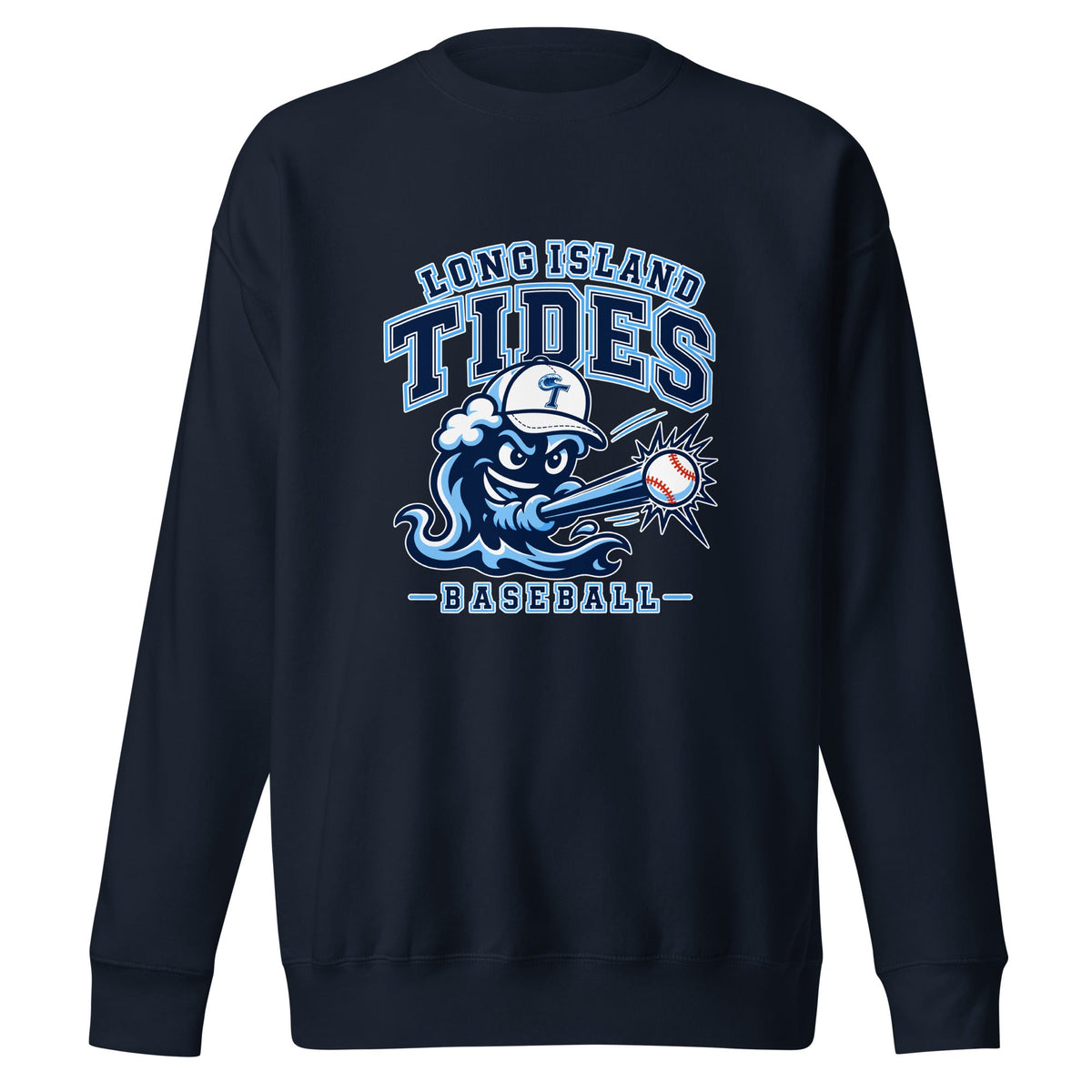 Performance | Crewneck | Long Island Tides Baseball | Valor Logo