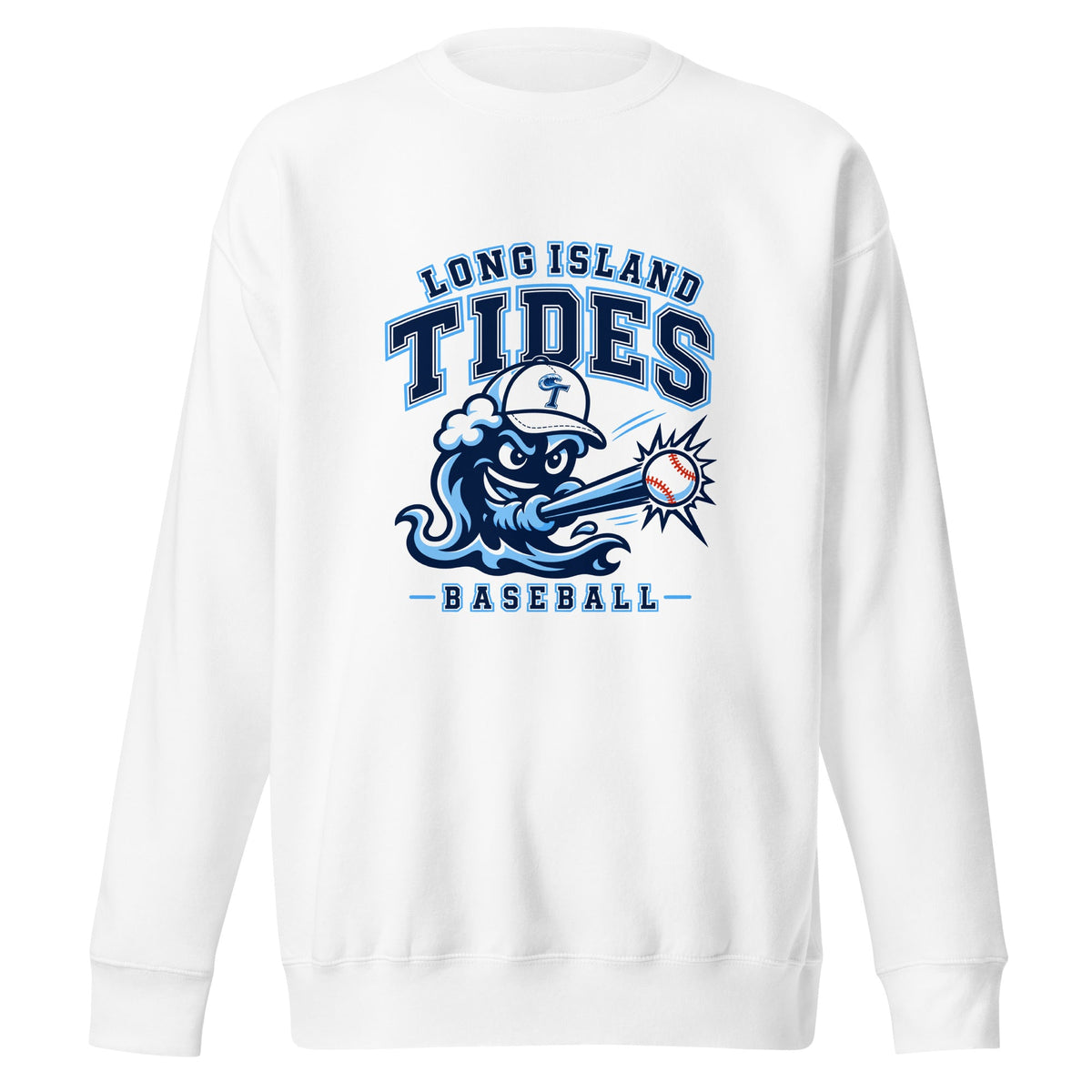 Performance | Crewneck | Long Island Tides Baseball | Valor Logo