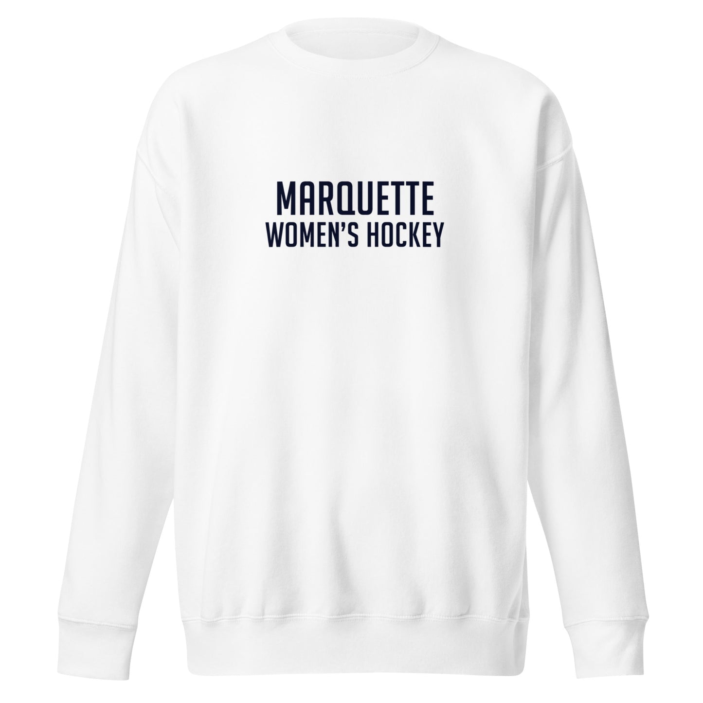 Performance | Crewneck | Marquette University Women's Hockey | Collegiate Front Logo