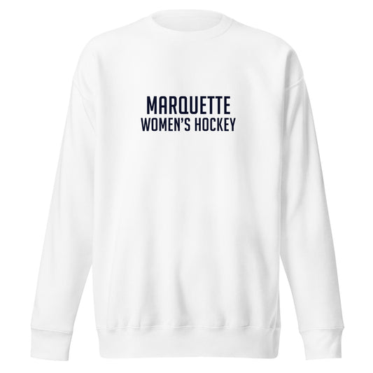 Performance | Crewneck | Marquette University Women's Hockey | Collegiate Front Logo