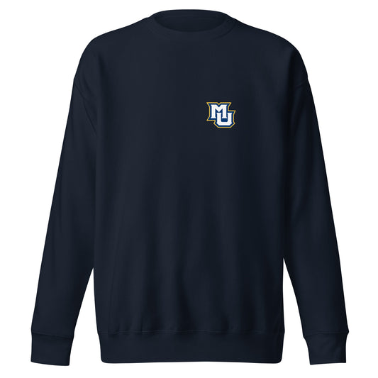 Performance | Crewneck | Marquette University Women's Hockey | MU Mark Backprint Logo