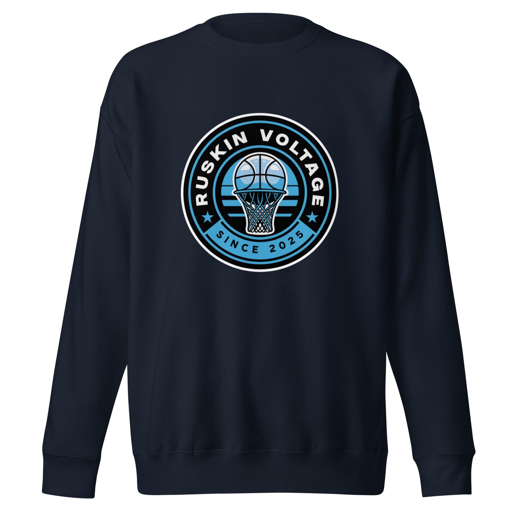 Performance | Crewneck | Maximum Voltage Athletics District | Hoop Crest Logo