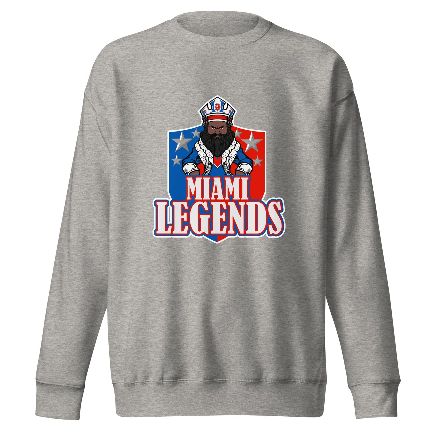 Performance | Crewneck | Miami Legends Football | King Shield Logo
