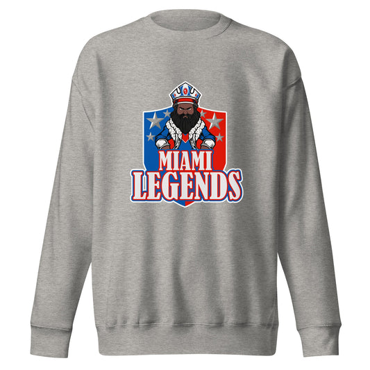 Performance | Crewneck | Miami Legends Football | King Shield Logo