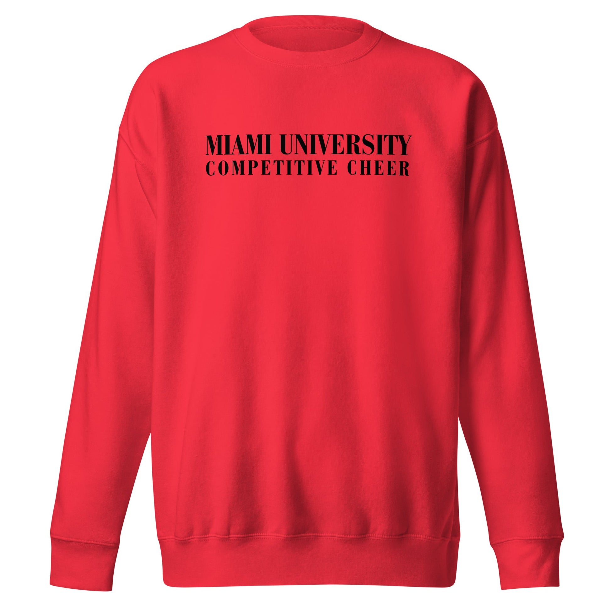 Performance | Crewneck | Miami University Competitive Cheer Team | Alt Logo