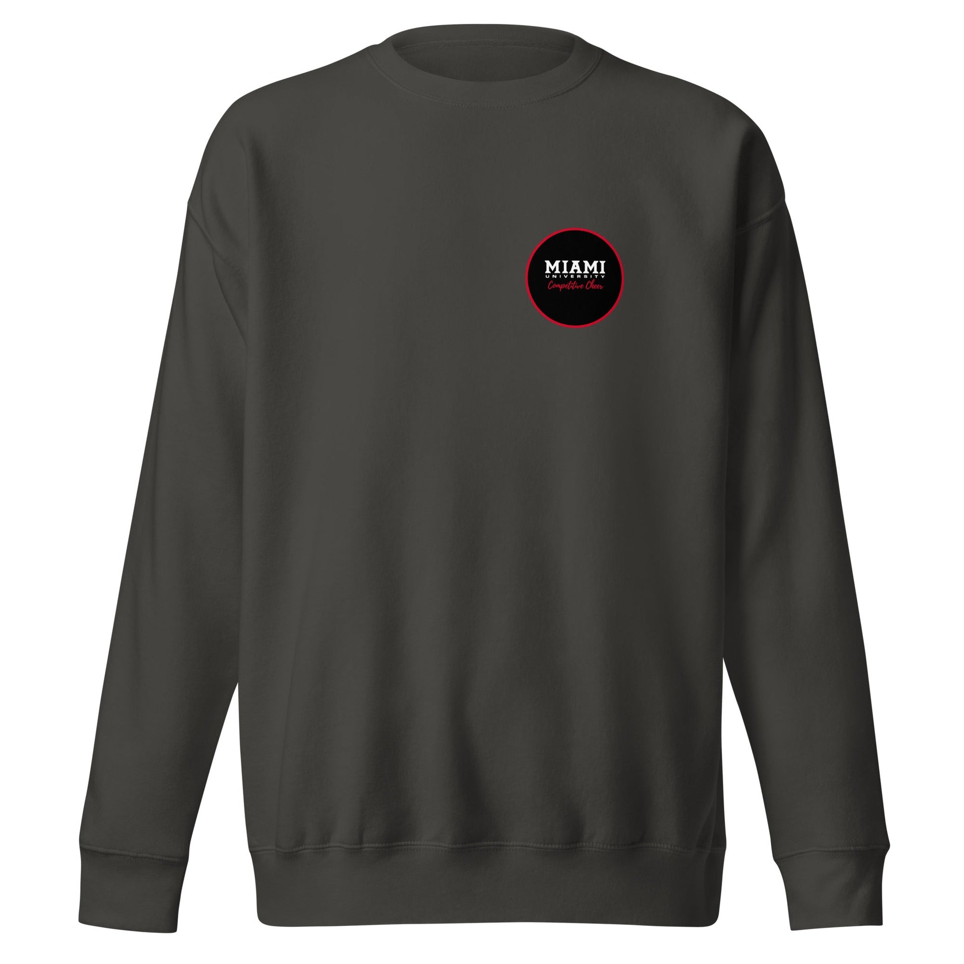 Performance | Crewneck | Miami University Competitive Cheer Team | Badge Logo