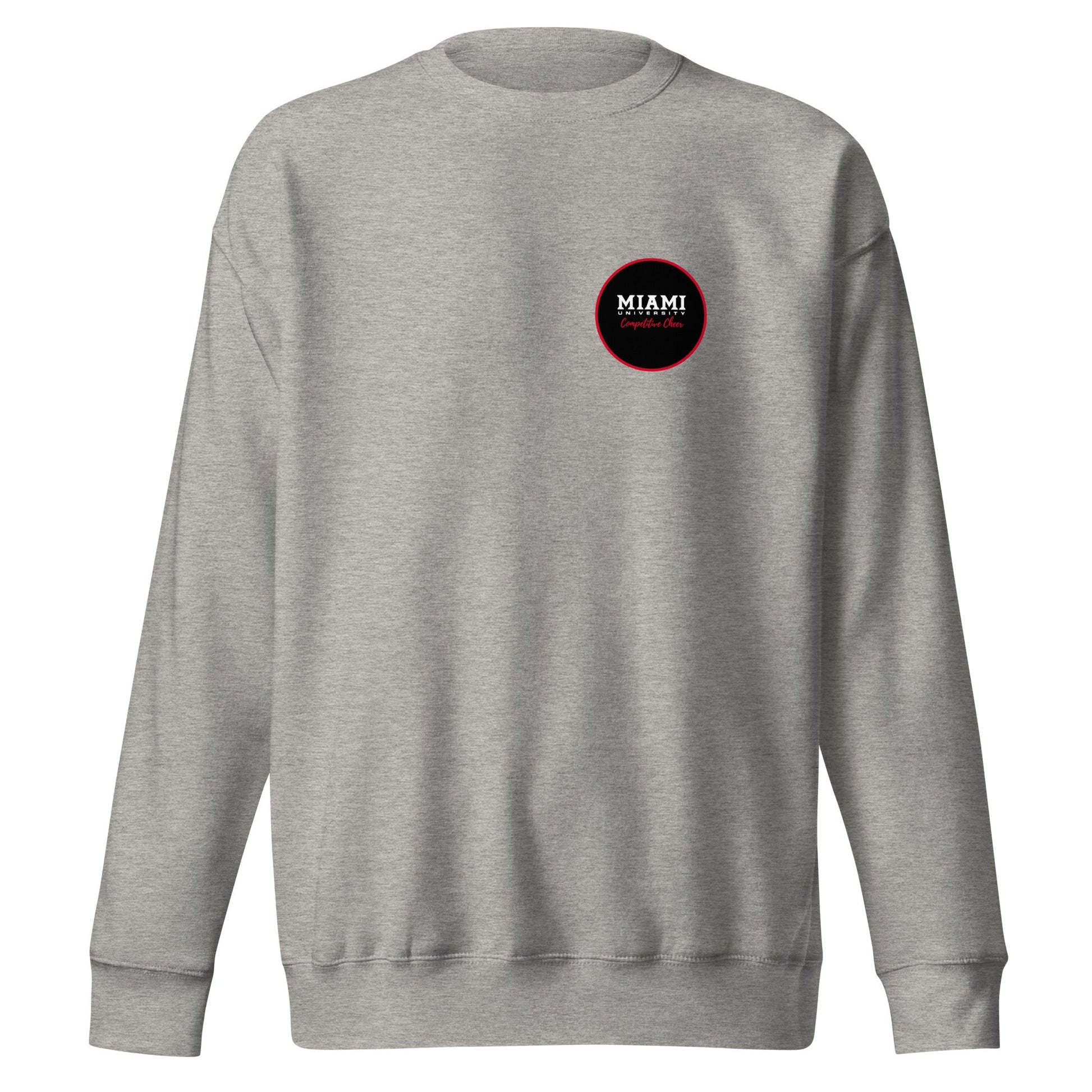 Performance | Crewneck | Miami University Competitive Cheer Team | Badge Logo