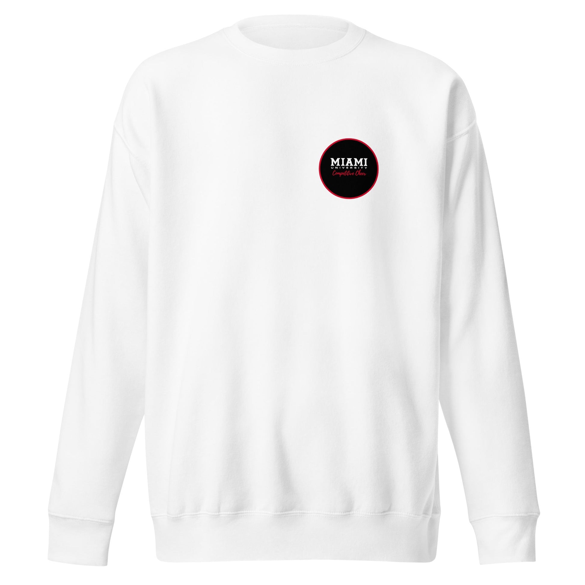 Performance | Crewneck | Miami University Competitive Cheer Team | Badge Logo