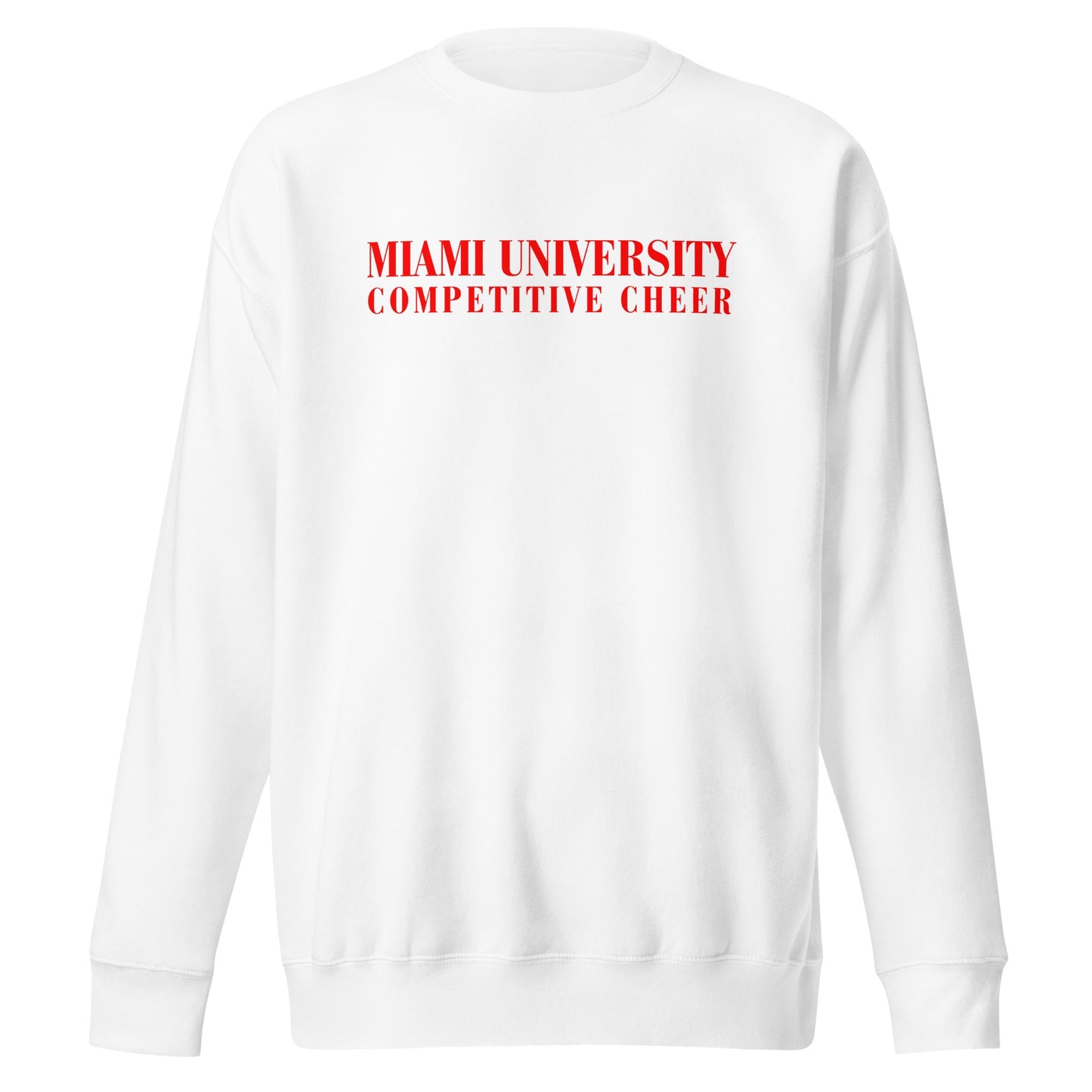 Performance | Crewneck | Miami University Competitive Cheer Team