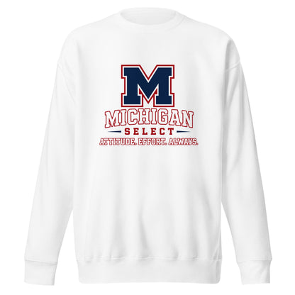 Performance | Crewneck | Michigan Select Baseball | Crest Logo