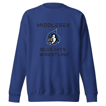 Performance | Crewneck | Middlesex Bluejays Wrestling | Bluejays Logo