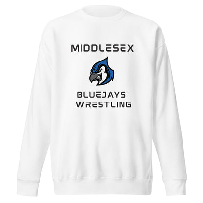 Performance | Crewneck | Middlesex Bluejays Wrestling | Bluejays Logo