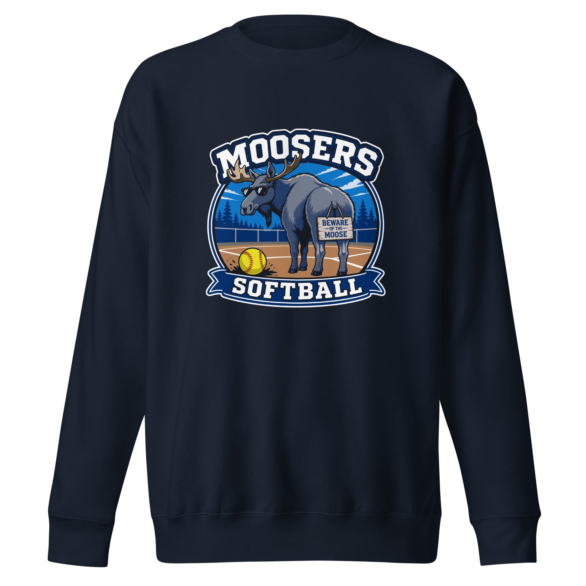 Performance | Crewneck | Moosers | Moose Diamond Mark Logo