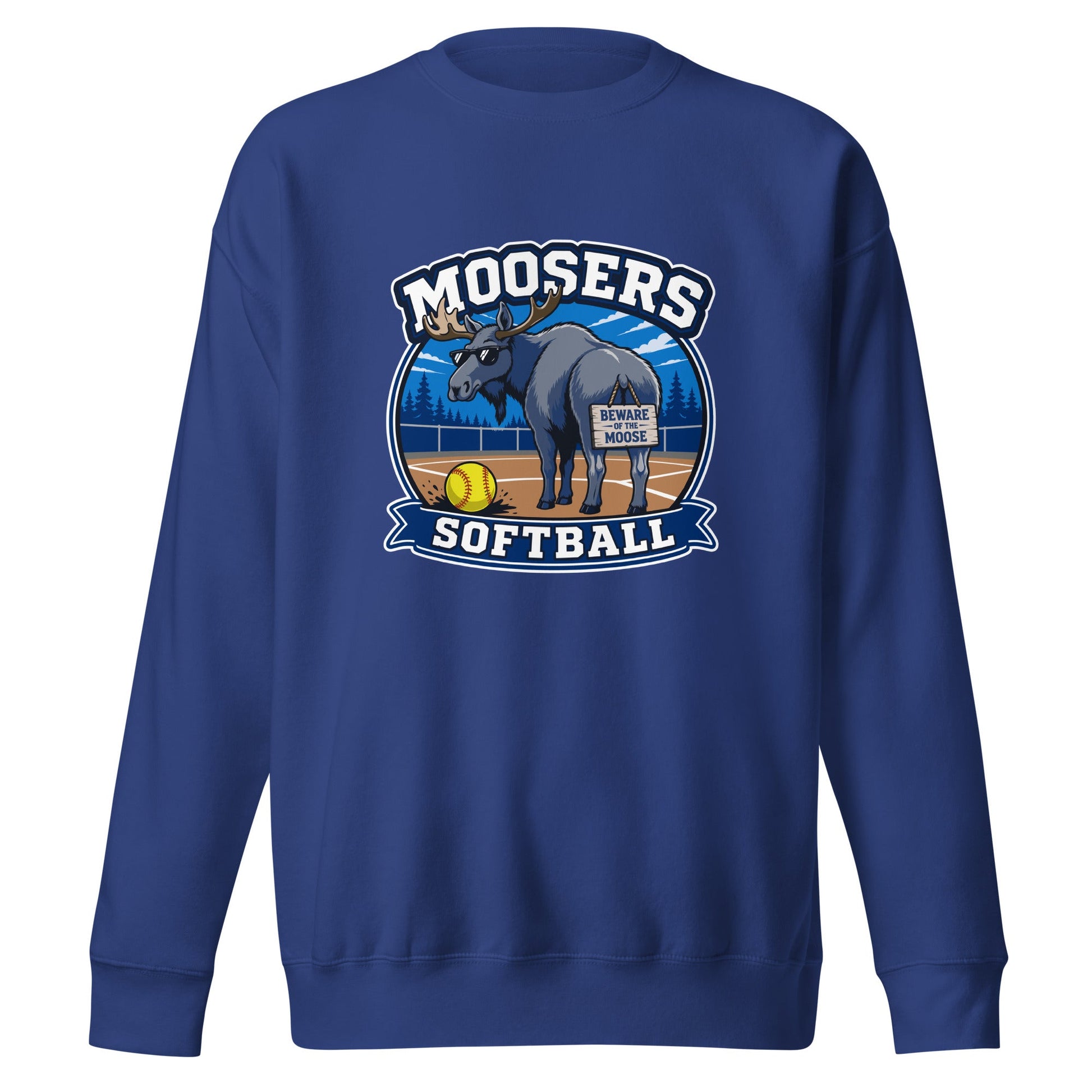 Performance | Crewneck | Moosers | Moose Diamond Mark Logo