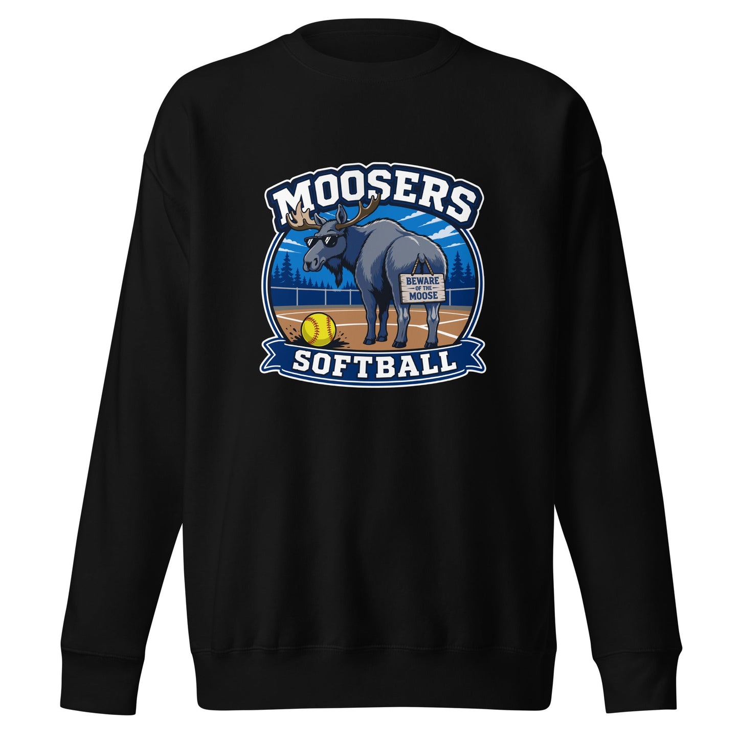 Performance | Crewneck | Moosers | Moose Diamond Mark Logo