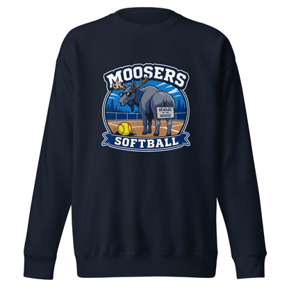 Performance | Crewneck | Moosers | Moose Diamond Mark Logo
