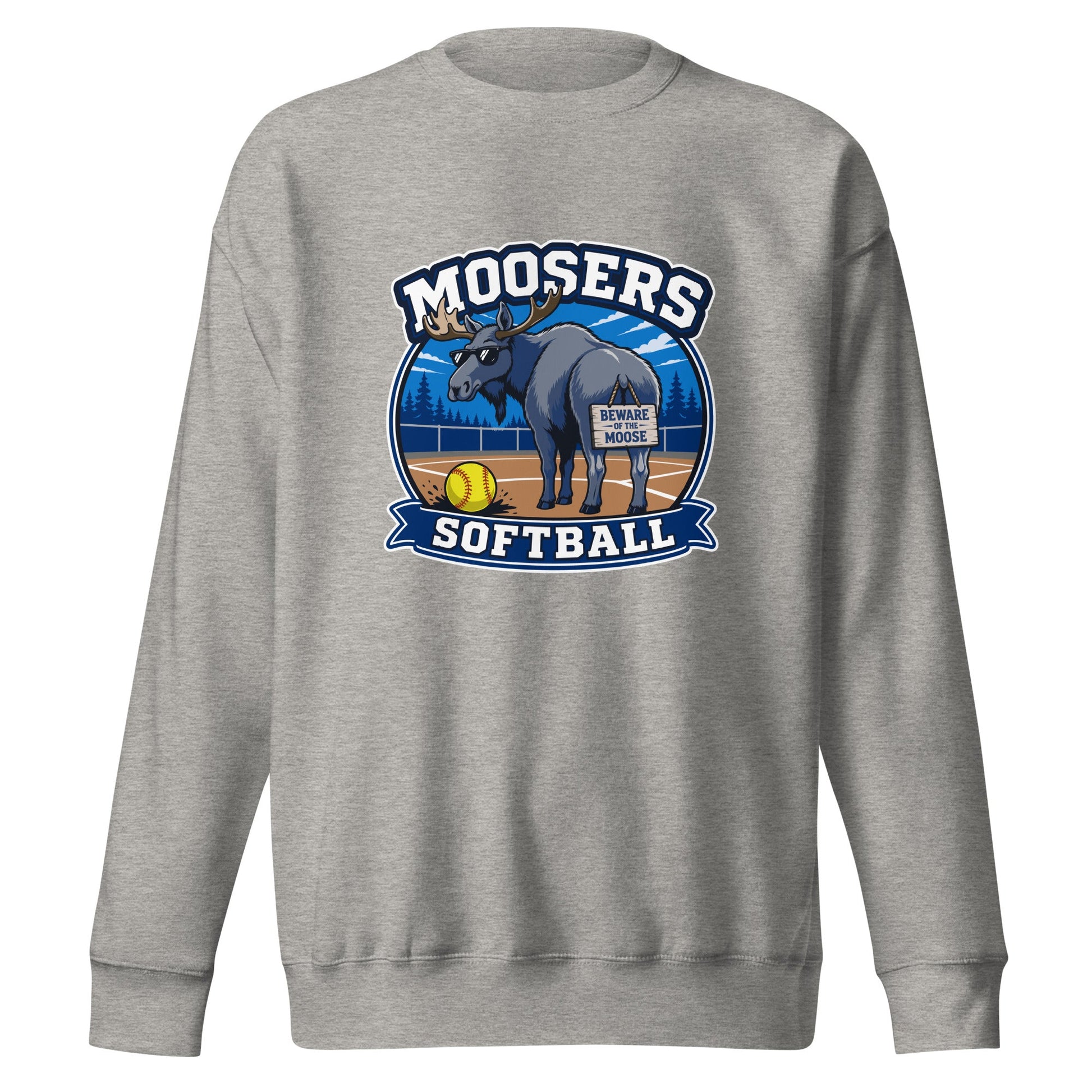 Performance | Crewneck | Moosers | Moose Diamond Mark Logo