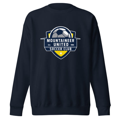 Performance | Crewneck | Mountaineer United Soccer Club | Alpine Crest Logo