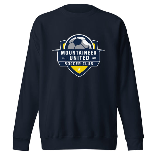 Performance | Crewneck | Mountaineer United Soccer Club | Alpine Crest Logo