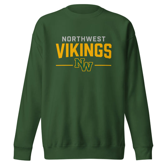 Performance | Crewneck | Northwest High School | Vikings Logo