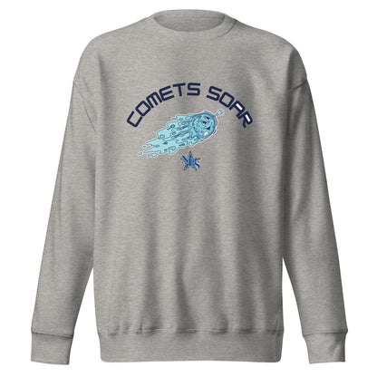 Performance | Crewneck | Norton Elementary School | Comets Soar Logo
